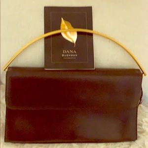 Dark brown clutch